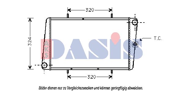 AKS DASIS Radiaator,mootorijahutus 020210N